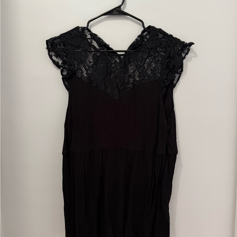 Torrid Black Shirt With Lace